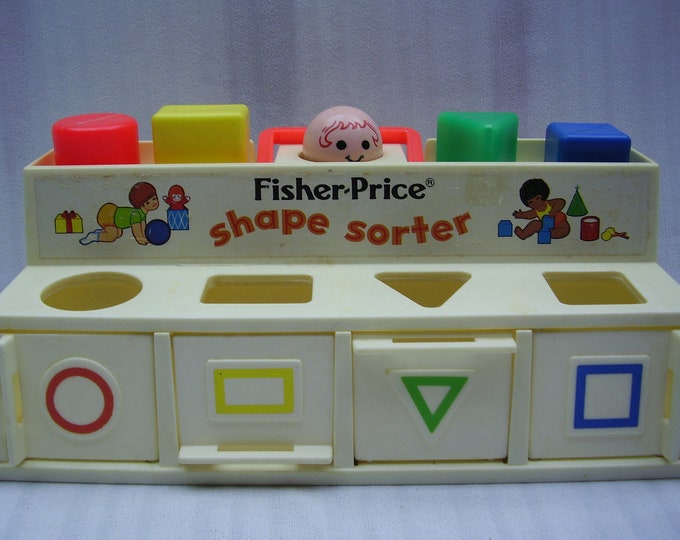 Fisher Price Shape Sorter 1974 Toddler Toy Complete Original Etsy