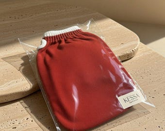 Authentic Moroccan Kessa Exfoliating Glove – Deep Exfoliation & Natural Body Scrub, Hammam Ritual – Spa Treatment Gift