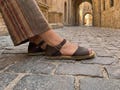 Handmade Leather Grounding Sandals : Barefoot Earthing Shoes , Barefoot Comfort - Dark Brown product logo