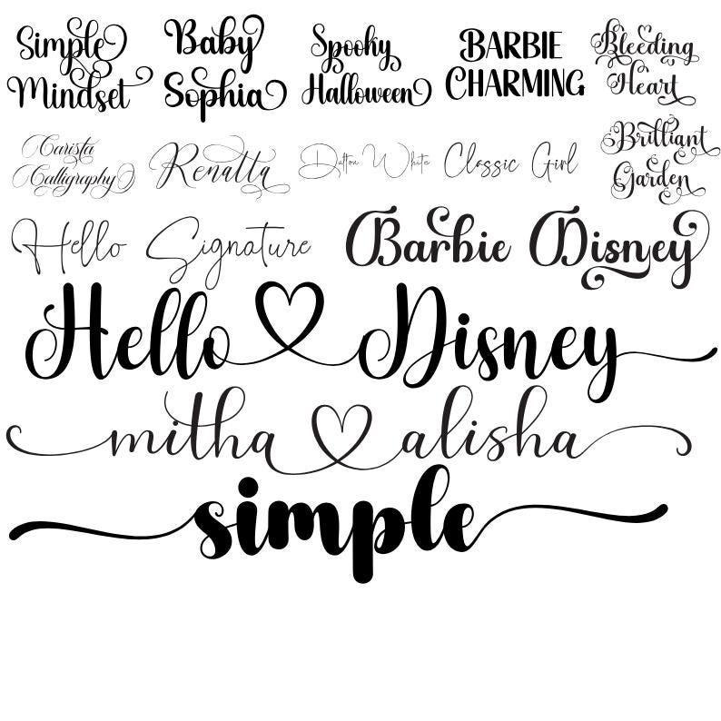 65 Calligraphy Font Bundle | Script & Handwritten Fonts | OTF TTF ...