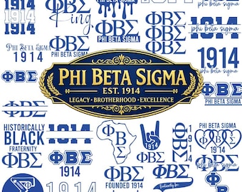 Phi Beta Sigma SVG Bundle: 30 Fraternity Designs (Digital Download)