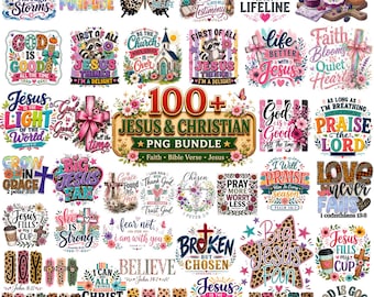 100+ Christian Png Bundle, Bible Verse Png, Jesus Png, God Png, Faith Png, Blessed Png, Religious Png, Scripture Png, Digital Download