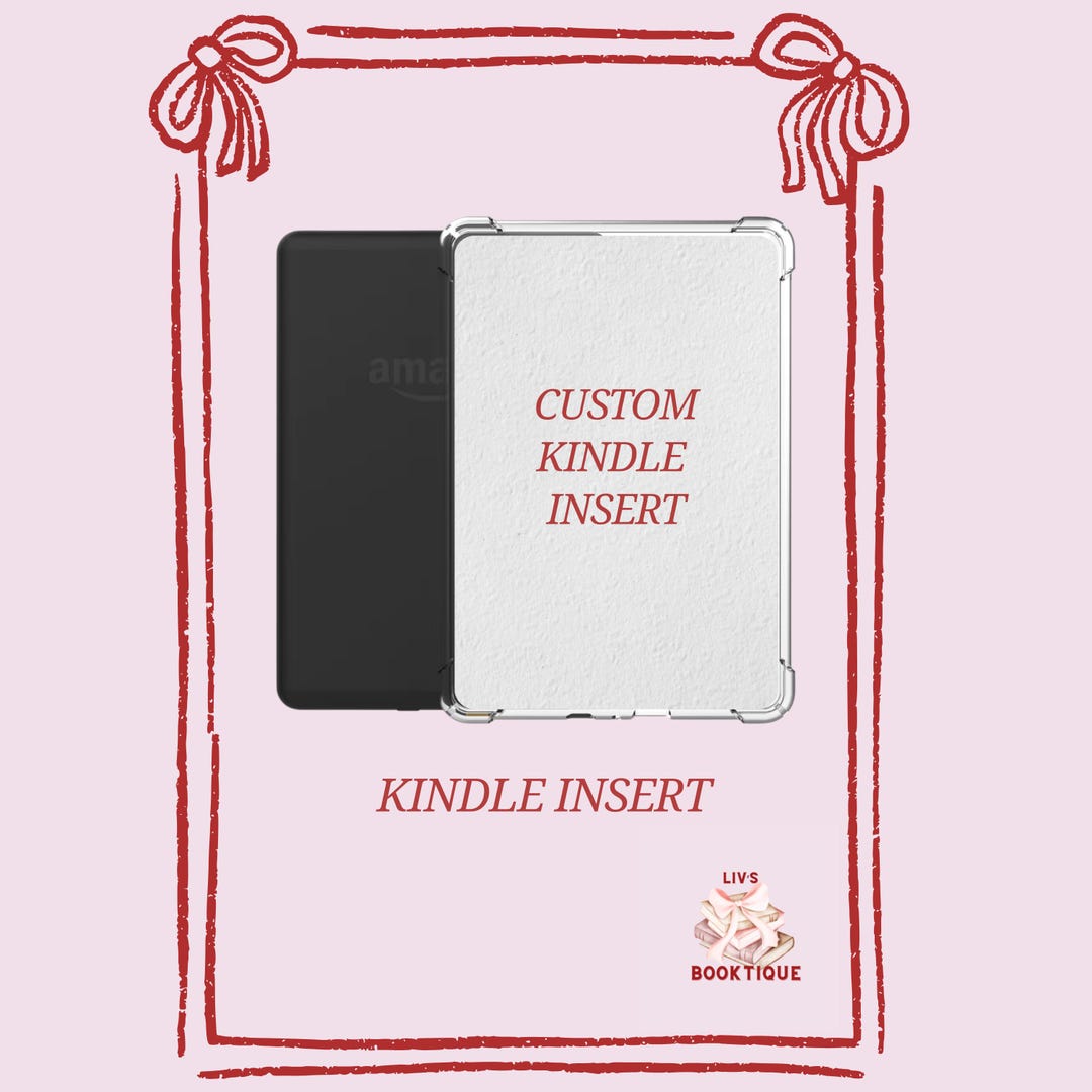 Personalised And/or Custom Kindle Insert- Thick Photo Paper Insert for ...