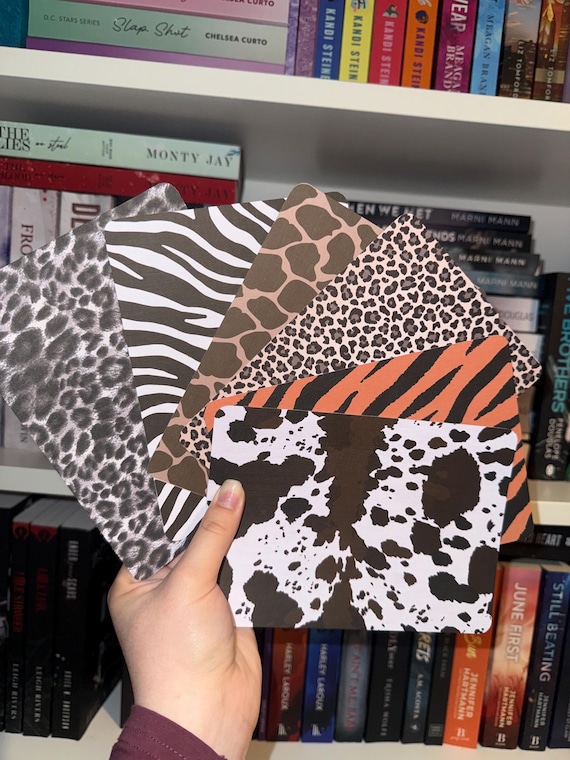 Animal Print Kindle Insert- Thick Linen Cardstock Insert For Clear Case