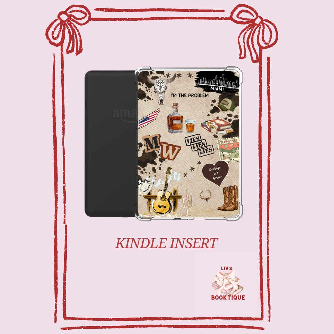MW Inspired Kindle Insert- Thick Photo Paper Insert for Clear Case - Etsy