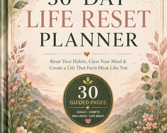 30 Day Life Reset Planner Printable
