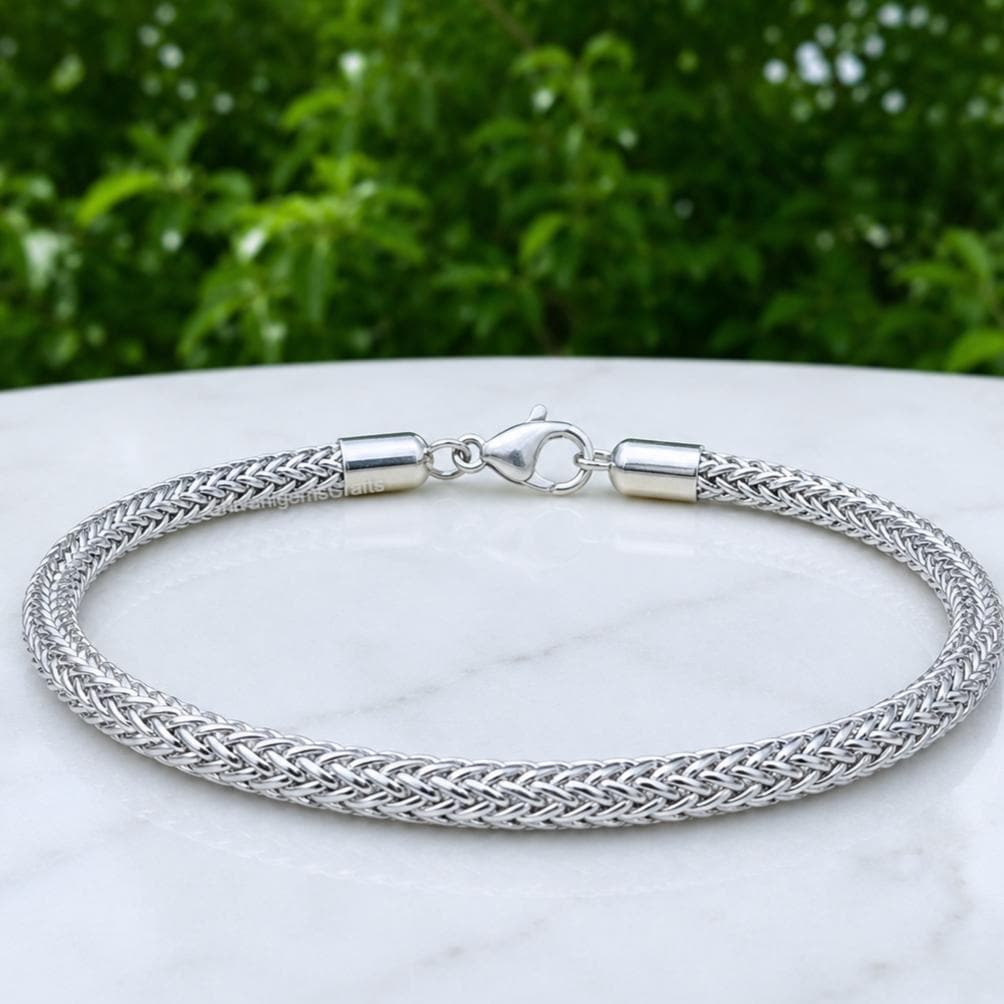 Silver Rope Bracelet - Etsy