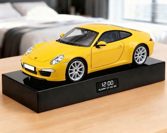 Porsche 911 S autowekker – motorgeluid, handgemaakt metalen model, cadeau voor autoliefhebbers, bureaudecoratie