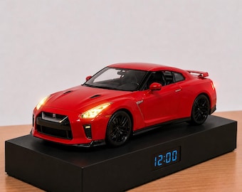 Leistung Auto Wecker, handgemacht, realistisches Motorgeräusch, Geschenk für Auto-Enthusiasten, japanisches Automobildesign
