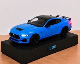 Muskel-Auto Wecker, handgemacht, realistisches Motorgeräusch, Geschenk für Auto-Enthusiasten, amerikanisches Design