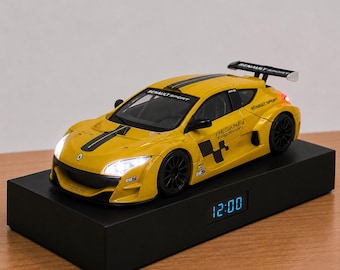 Leistung Auto Wecker, handgefertigt, realistisches Motorgeräusch, Geschenk für Autoliebhaber, französisches Automobildesign