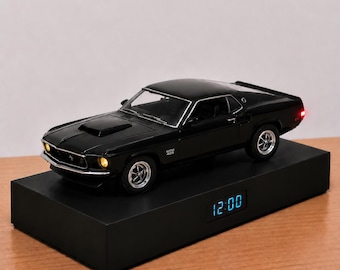 Oldtimer Wecker, handgemacht, realistisches Motorgeräusch, Geschenk für Auto-Enthusiasten, American Classic Design