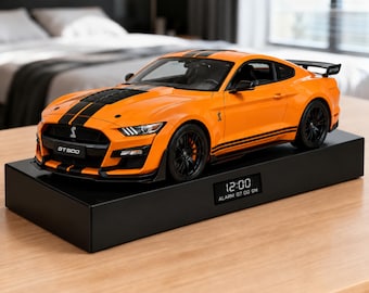 Muskelauto Wecker, handgemacht, realistisches Motorgeräusch, Geschenk für Autoliebhaber, amerikanisches Automobildesign