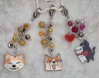 Dog Keychains for Purses and Bags