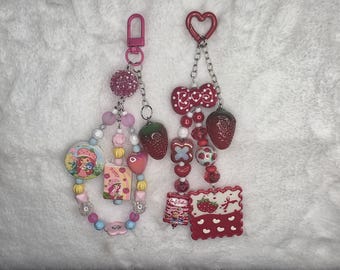 Strawberry Shortcake Cartoon Keychains