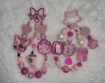 Pink Starbucks Keychains
