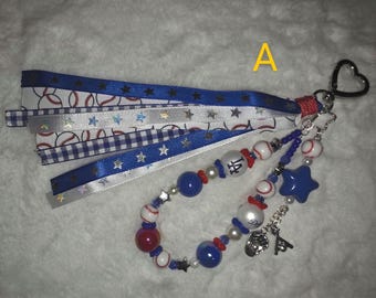 Dodgers Key and Purse Charm Chains