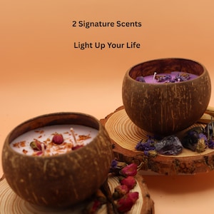 Candle Gift Set for Her | Soy Candle Duo Set | Luxury Spa Candle Set | Coconut Shell Candles | Self Care Gift | Birthday Gift