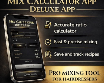 Application de calcul de mélange de couleurs pour coiffeur, outil pour coiffeur
