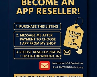 Droits des revendeurs d'applications - Choisissez 1 application, licence complète - Digital Product Empire