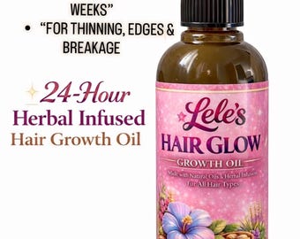 Hair Growth Oil for Thinning Hair | Fast Results 4-6 Weeks | Herbal Infused Scalp Treatment | Dry Scalp, Breakage, Hair Loss Support