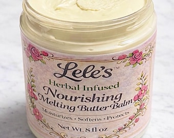 PRE-ORDER Herbal Infused Nourishing Melting Butter Balm for Dry Hair & Scalp – Moisture Seal, Breakage Support, Soft Shine