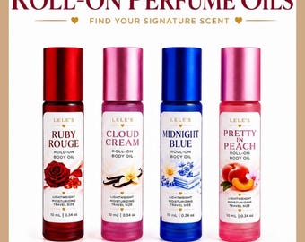 Óleo perfumado roll-on para mulheres | Óleo corporal de longa duração