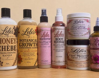 Ultimatives 7-Schritt-Haarpflegesystem-Bundle | Wachstums-, Feuchtigkeits & Kräftigende Kur | Wash Day Routine für alle Haartypen