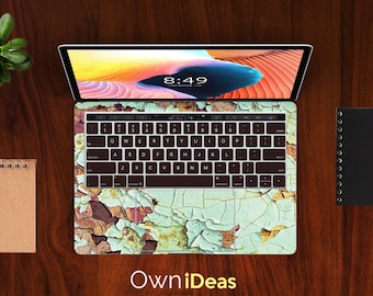 Mac Sticker Old Metal Style, Personalized Mac Accessories Sticker Cover Sticker Full Coverage Laptop Skin for  133 Inch Air Pro