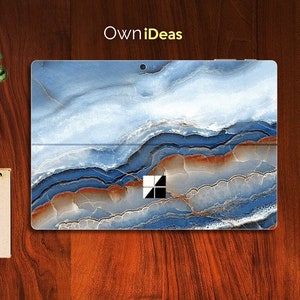Microsoft Surface Pro Skin, Marble Grain Design, personalized gift, Fits Surface Pro 9 8 7 6 5 4 3 X,Surface Go, Surface Go 2, Surface Go 3