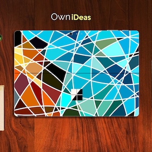 Microsoft Surface Go 2 Skin, Geometric patterns Design, personalized gift, Fits Surface Pro 9 8 7 6 5 4 3 X,Surface Go, Surface Go 2, Go 3
