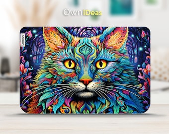Lenovo Skin Legion Laptop Unique Green Cat Design Individualized Customization Gift Fits Yoga Thinkpad Thinkbook Ideapad Legion Slim