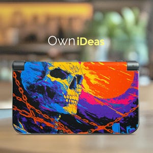 Nintendo New 3DS xL Sticker 3M Skin with Clear Case Skull Chain Create Your Unique DS Birthday Gift for 3DS XL 2DS xL 3DS New 3DS DSI xL