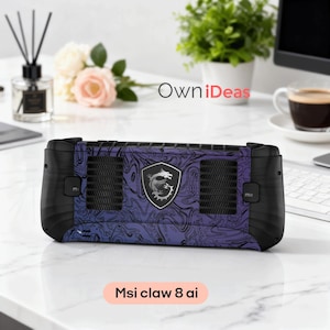 Msi Claw 8 vinylfilm Anpassat genomskinligt skyddsskal med obsidiandesign Personlig present till Msi Claw 8 Ai+ Msi Claw 7
