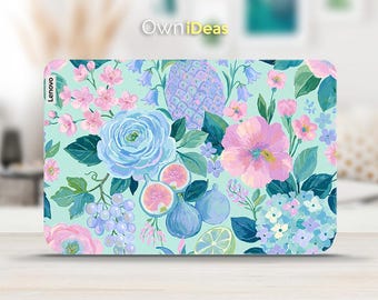 Lenovo ThinkBook 16 Laptop Decal Pastel Fruit Floral Laptop Skin Customizable Unique Gift for Yoga Thinkpad Ideapad Legion Slim Series