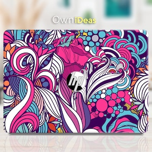 hp pavilion laptop skin, vivid flowers personalized gift, Fits HP Spectre, Envy, Pavilion, Victus, Omen, Hp laptop, Zbook, Elite, Probook
