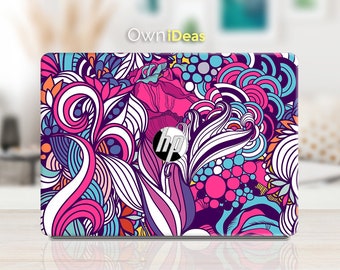 hp pavilion laptop skin, vivid flowers personalized gift, Fits HP Spectre, Envy, Pavilion, Victus, Omen, Hp laptop, Zbook, Elite, Probook