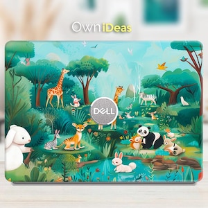 Dell Laptop Decal Animal Park Design Personalized Gift Custom Decal for XPS Latitude Inspiron Vostro Alienware Precision G Series