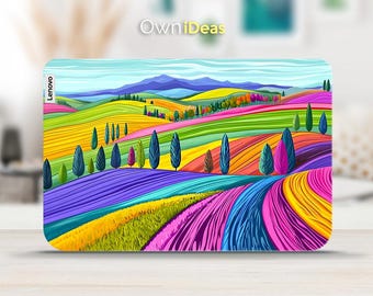 Lenovo Flex 5 Laptop Decal Colorful Hills Design Personalized Gift Vinyl Sticker for Yoga Thinkpad Thinkbook Ideapad Legion Slim Series