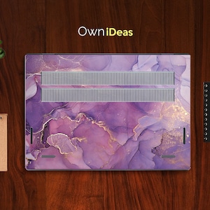 Hp Victus Skins Purple Marble Design Custom Decal Unique Distinctive Gift Fits Spectre Envy Pavilion Victus Omen Zbook Elite Probook image 4