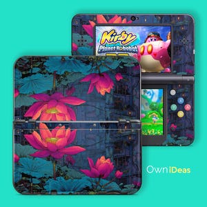 Japanese Nintendo 3DS xL Skin with Clear Case Urban Bloom Custom Design Birthday Gift for 3DS XL 2DS xL 3DS New 3DS DSI xL