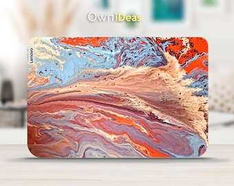 Funda protectora para Thinkpad, calcomanía personalizada, diseño metálico único, regalo personalizable, compatible con Yoga, Thinkpad, Thinkbook, Ideapad Legion Slim.