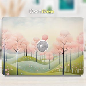 Dell Decal Laptop Skin Beautiful Abstract Tree Design Personalized Gift For XPS Latitude Inspiron Vostro Alienware Precision Series