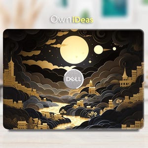 Dell-laptopsticker Bright Moon-ontwerp Gepersonaliseerde sticker zinvol cadeau Geschikt voor XPs Latitude Inspiron Vostro Alienware Precision-serie