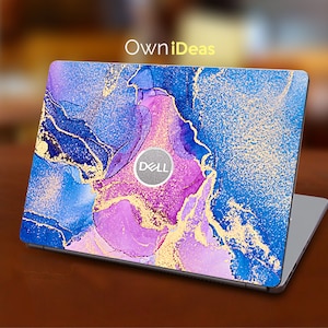 dell xps 15 inch Skin with gold watercolor color Design personalized gifts for him, Fits XPS,Latitude,Inspiron,Vostro,Alienware,Precision