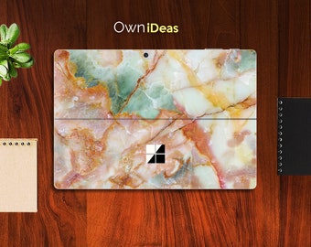 Surface Pro Skin, Marble Grain Design, personalized gift, Fits Microsoft Surface Pro 9 8 7 6 5 4 3 X,Surface Go, Surface Go 2, Surface Go 3