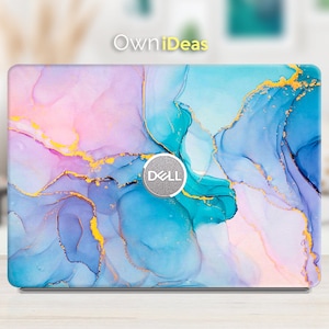 14 Inch Dell Laptop Skin Pink Marble Texture Personalized Customizable Gift Fits Xps Latitude Inspiron Vostro Alienware Precision G Series