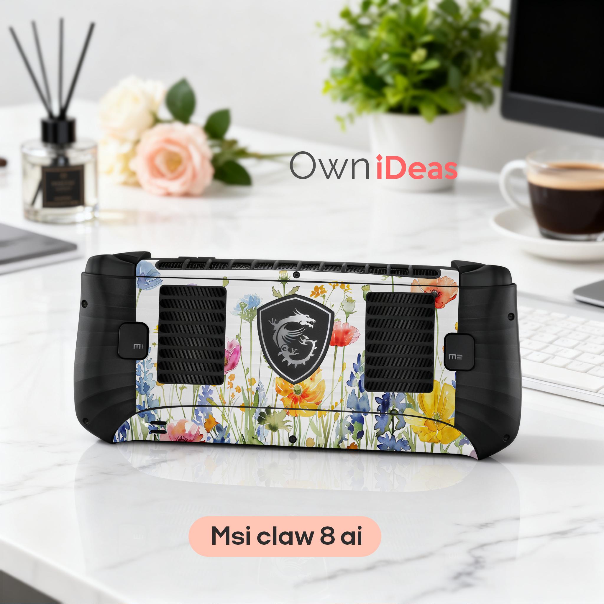 Msi Claw 8 Vinyl Skin Custom Clear Protective Case With Colorful