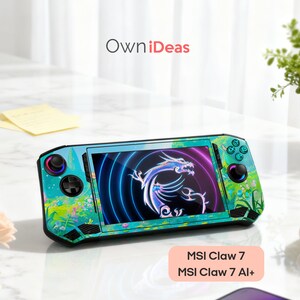Custom Msi Claw 8 Skin With Transparent Protective Case Serene