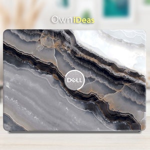 Laptop skins for dell, marble Texture Design, personalized Customizable gift,  Fits XPS,Latitude,Inspiron,Vostro,Alienware,Precision